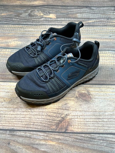 Skechers Escape Plan All Terrain Mens Shoes Blue 8.5W Hiking Trail Sneakers | SidelineSwap