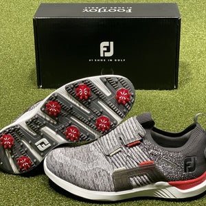 FootJoy HyperFlex BOA Men's Golf Shoes Gray/Red 12 Wide (2E) New in Box #86175