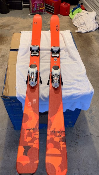 Used Men's 2020 Faction Chapter 1.0 All Mountain Skis (186cm) w Marker Griffon Bindings & DPS Glide