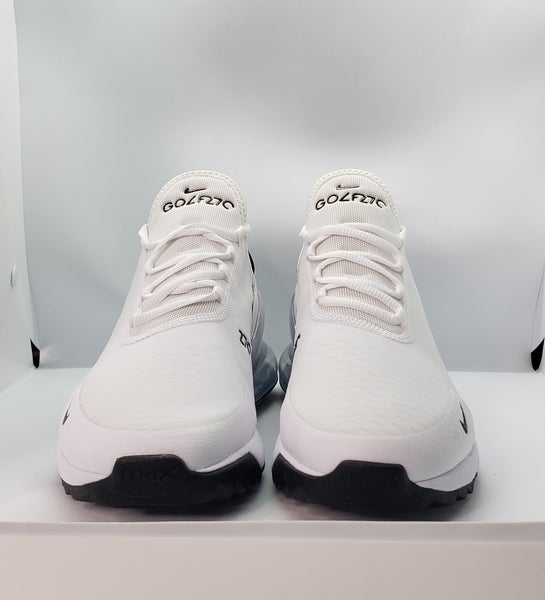 NEW Nike Air Max 270 GS Golf Shoe White Black Platinum Men's Size 9.5  CK6483-102