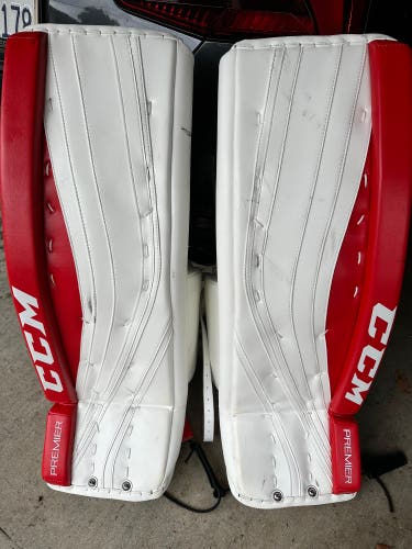 Used 34" CCM Premier Pro Goalie Leg Pads