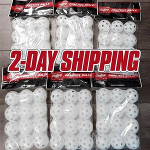 72 ea (6 Dozen) Rawlings Tanners 5" Practice (wiffle-like) Small Golf Balls Size