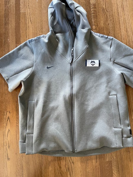 UConn huskies Nike short sleeve team issued sweatshirt 3XL XXXL. Full Zip