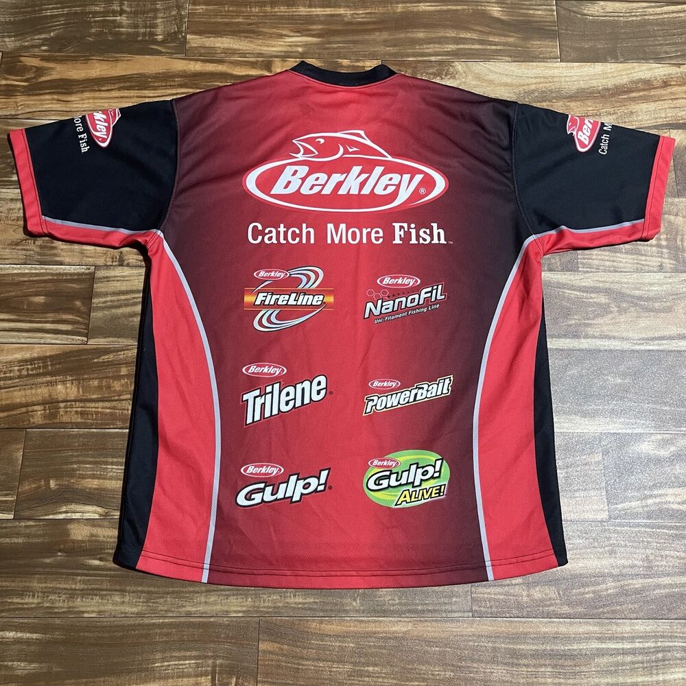 Print Names Sponsoring Brands Rapala Berkley Fishing Tournament Jersey Zip  Shirt