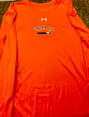 Virginia Tech Orange Used Men's Under Armour Shirt