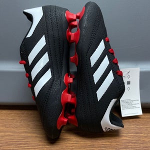adidas Boys 12 Kids Cleats Athletic Shoes Soccer Black Red 12K Youth New Tags