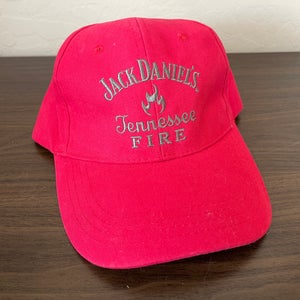 Jack Daniels Tennessee Fire Whisky SUPER AWESOME Adjustable Strap Cap Hat!