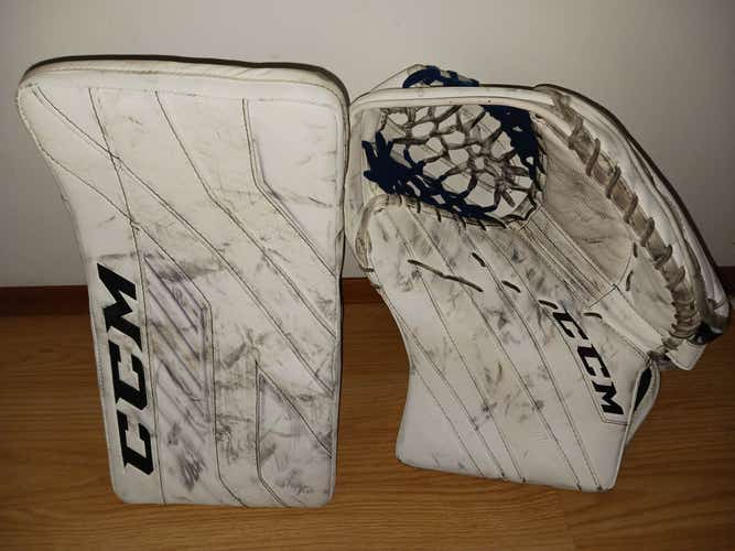 CCM E-Flex 5.9 Gloves and AXIS Pro Blocker