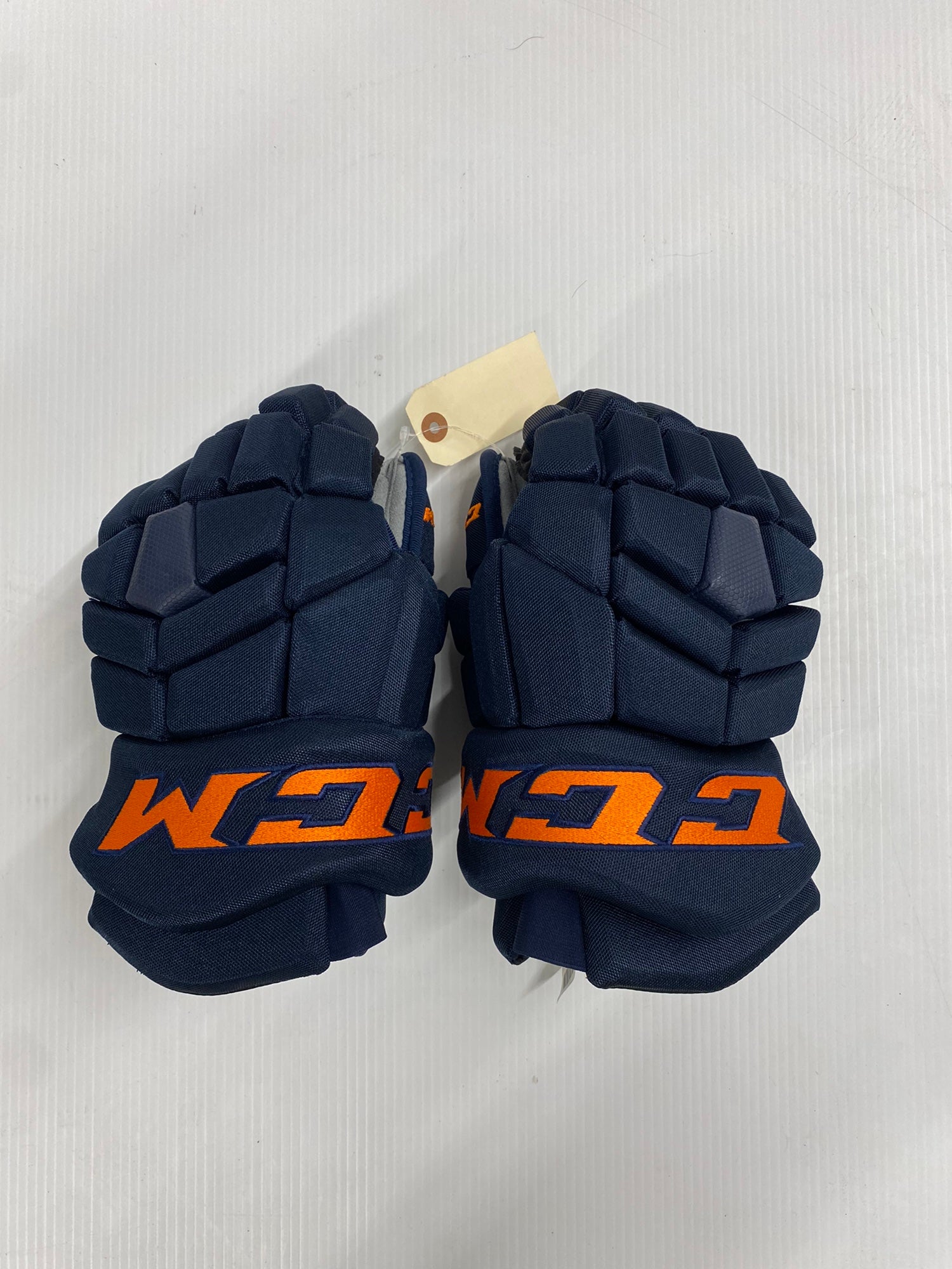 Sher-Wood Rekker Element One Dominik Kahun Edmonton Oilers Pro Stock Gloves  (Multiple Sizes)