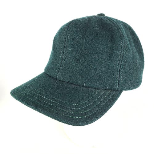 Vtg P Brand Forest Green Wool Trapper Hunters Cap Hat Ear Flap Size: M