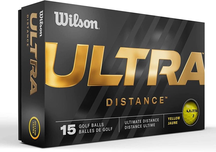 Wilson Ultra Golf Balls - 15 Golf Ball Pack - YELLOW
