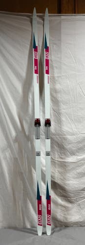 Elan 600 tm 210cm Waxless Cross Country Skis Salomon Flex 105 Bindings CLEAN