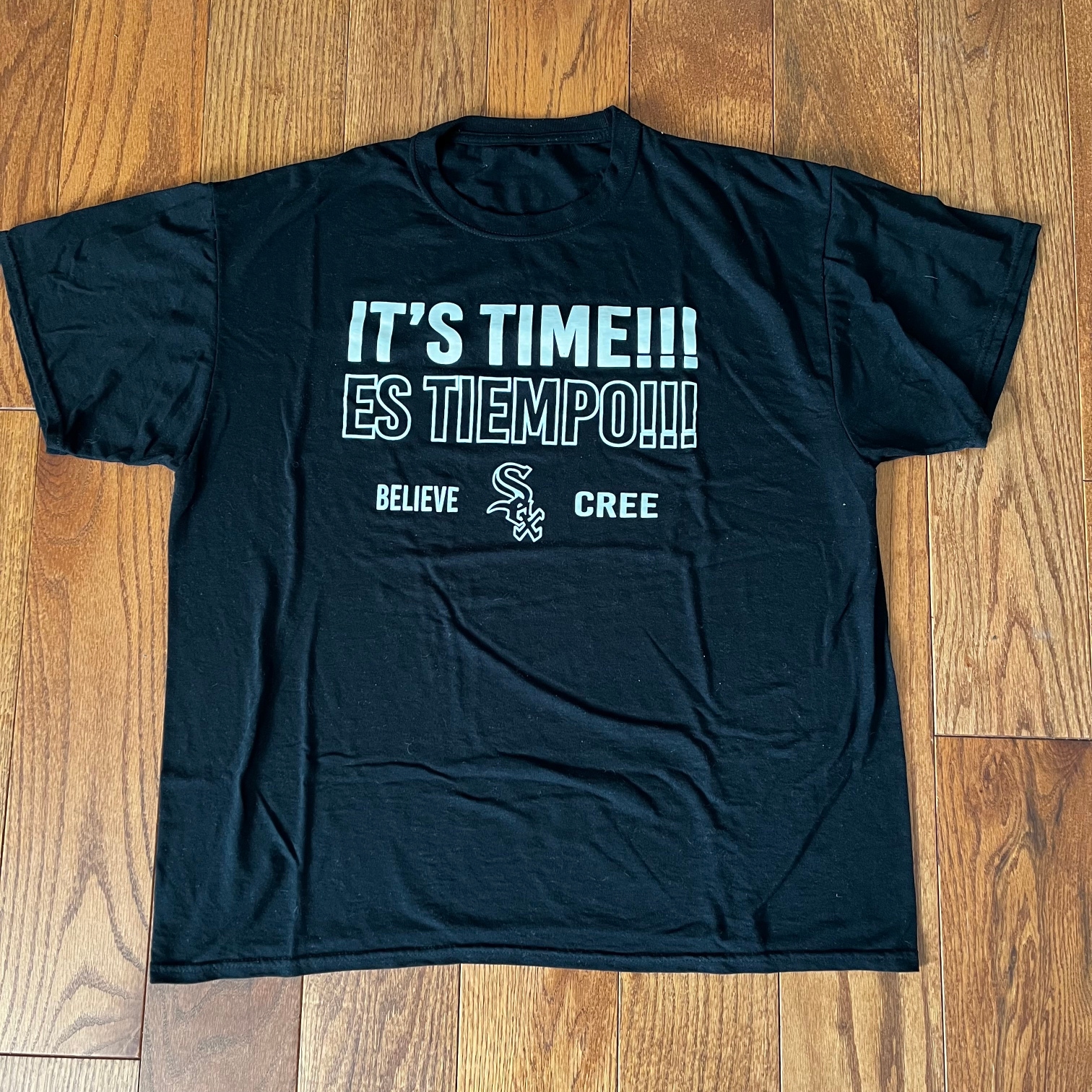 Team Issued Chicago White Sox Latin Es Tiempo Shirt