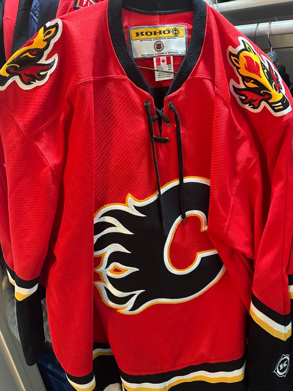 Calgary Flames Hockey Jersey & Sock Combo! NHL Replica DJ300