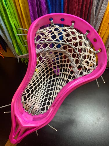 NEW Lacrosse Head Dyed And Professionally Strung W/ Semi- hard Mesh And Mid Low Pocket