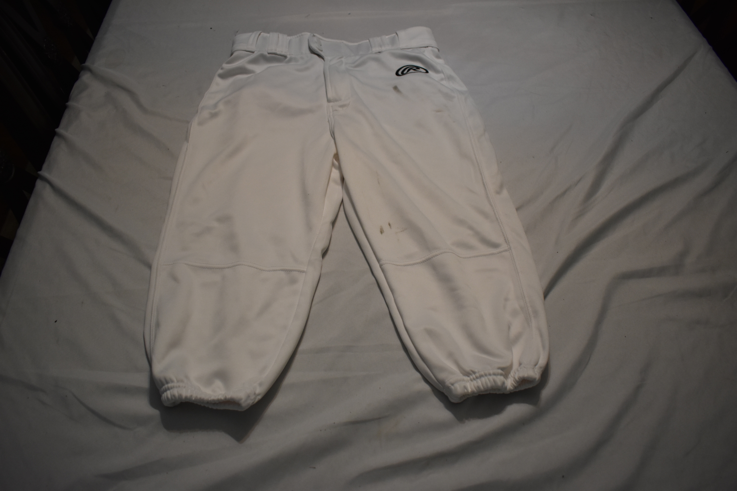 Rawlings Knickers Baseball Game Pants, White, Youth XL