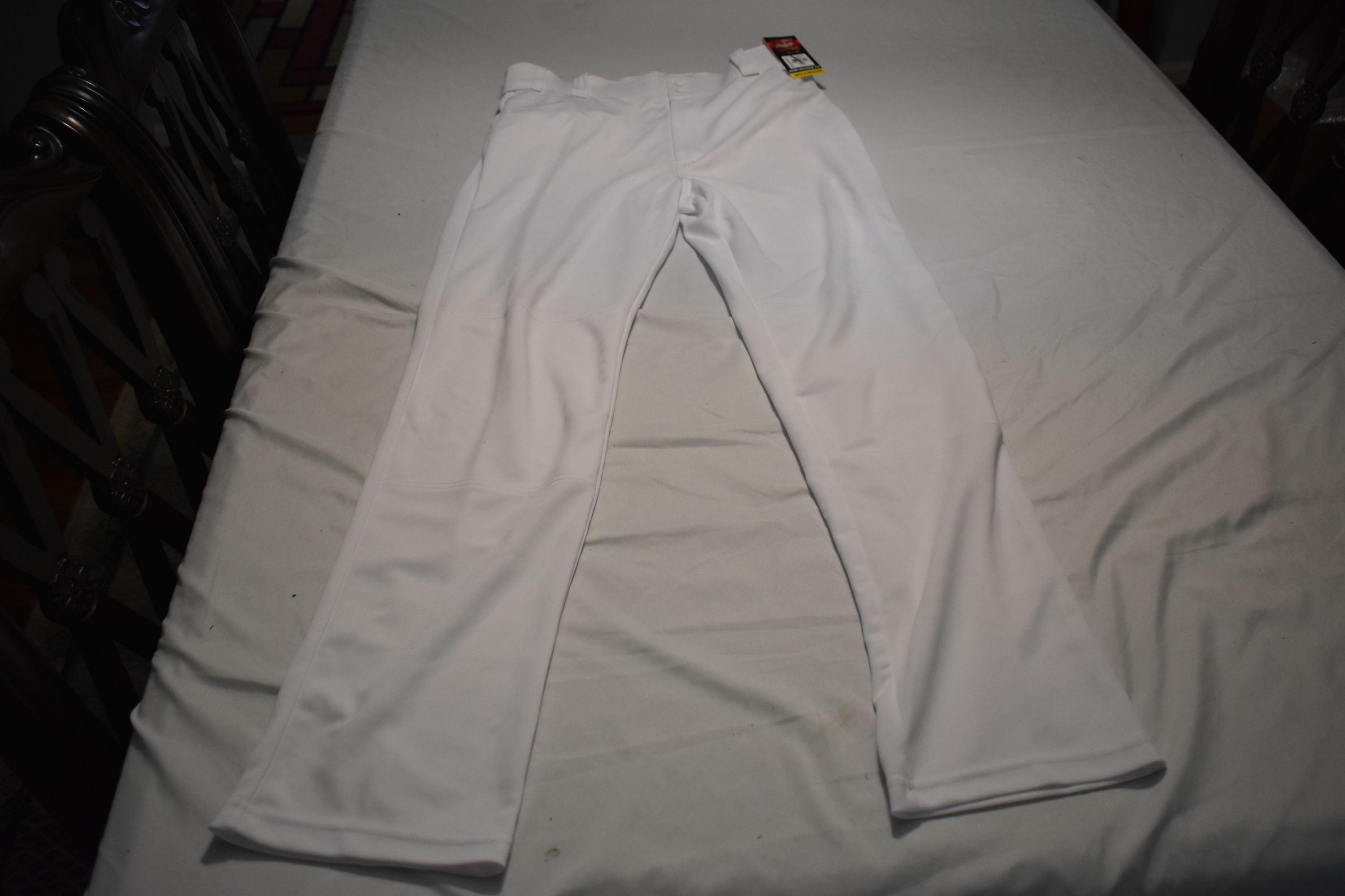 NEW - Rawlings Baseball Pants, White, Adult Medium