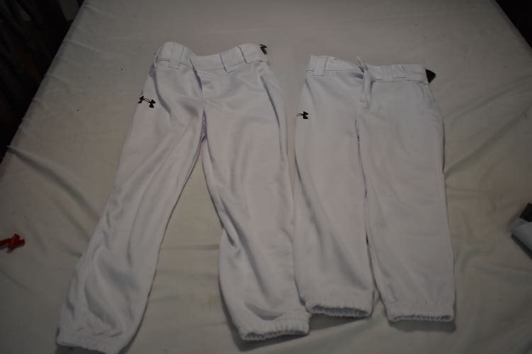 NEW - Under Armour Youth Baseball Pants, 2 Pair