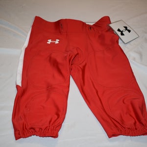 NEW - Under Armour Power 1 Football Pants, Red, Adult Large