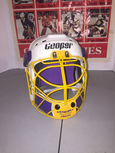 Senior Refurbed SK2000 L Goalie Mask Pro Stock LA Kings Retro