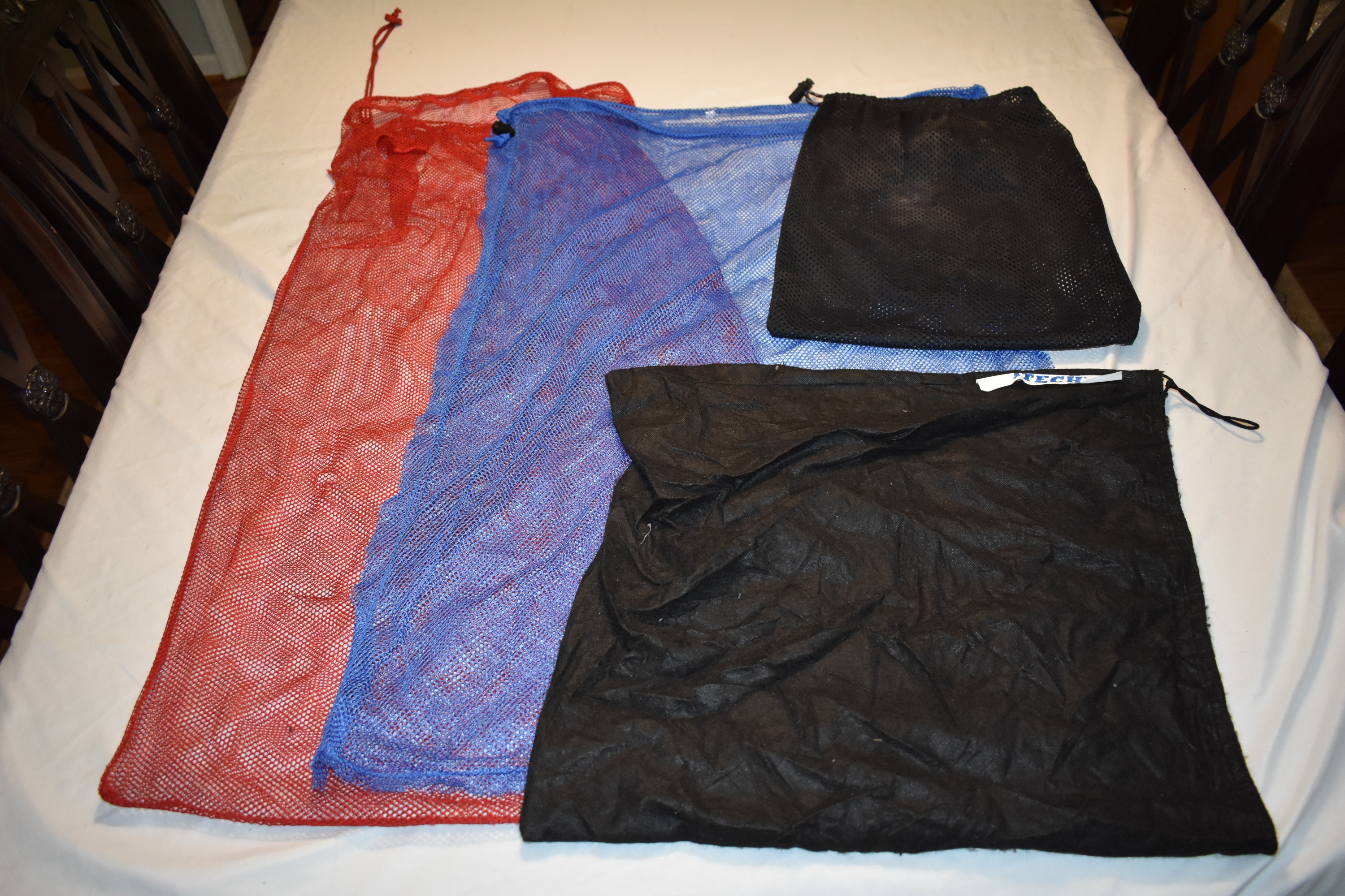 Mesh Bags - Blue/Red/Black