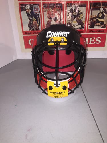 Senior Reburbed SK2000L Goalie Mask Pro Stock  Canucks Retro Skate/ Calgary Flames