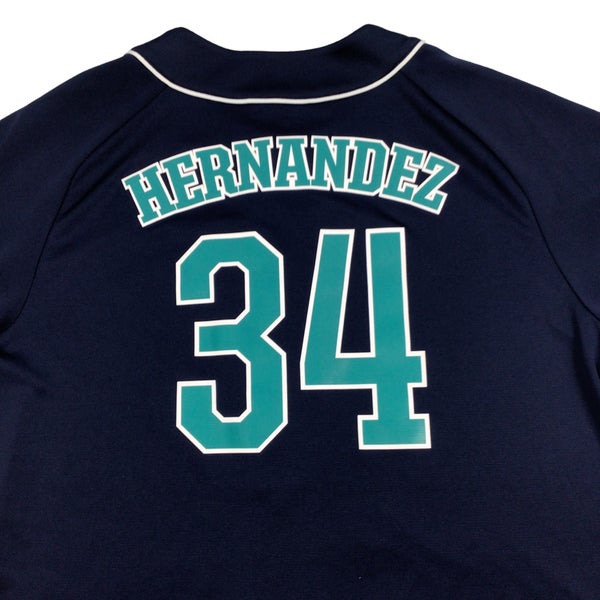 Men's Seattle Mariners Felix Hernandez Majestic White Home Cool