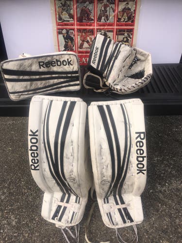 Used 35" +2" Reebok Regular 18K Goalie Full Set14 K Gloves