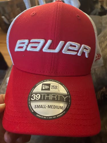 Red New Small / Medium Bauer Hat