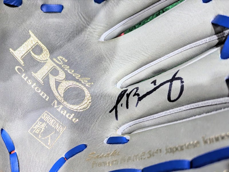 Super Rare SSK Javier Baez El Mago Signed Pro Issue Player Exclusive  Baseball Infield Glove 11.5