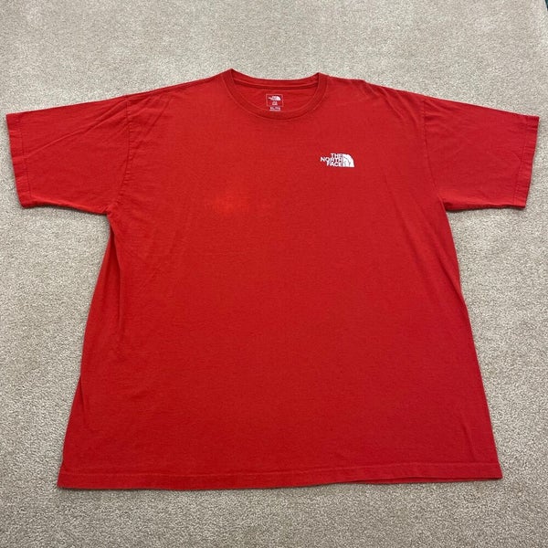 The North Face Shirt Men XL Adult Red Hiking TNF Logo Outdoor Climb Vintage  Logo