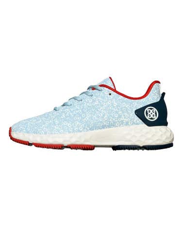 GFORE Ladies MG4+ Ghost Drop 3 Spikeless Golf Shoe - Light Blue/White/Red/Navy