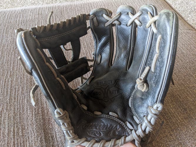 Used Right Hand Throw Rawlings Infield Select Pro Lite Baseball Glove 11.5"