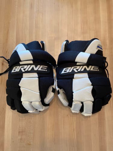 New Brine Avalanche 13" Lacrosse Gloves Black