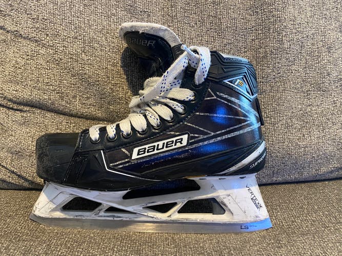 Senior Used Bauer Supreme 1S Hockey Goalie Skates Regular Width Size 8