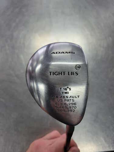 Used Adams Golf Tight Lies 16 Deg 3 Wood Stiff Flex Graphite Shaft Fairway Woods