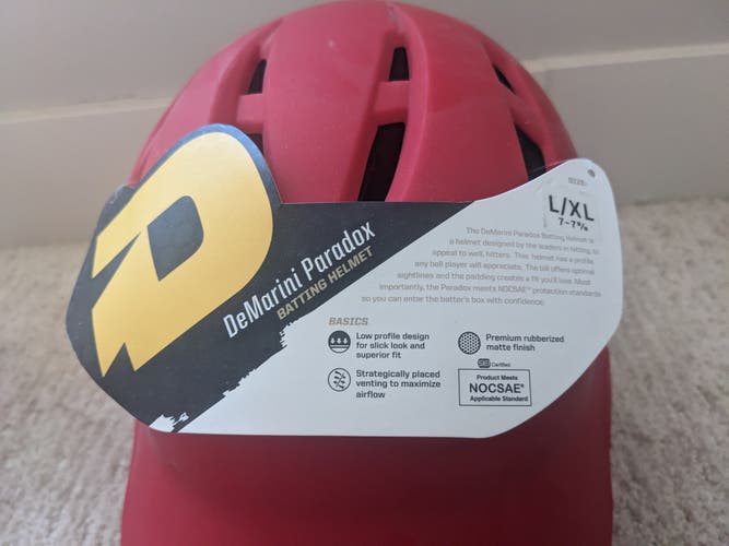 New Large DeMarini Paradox Batting Helmet