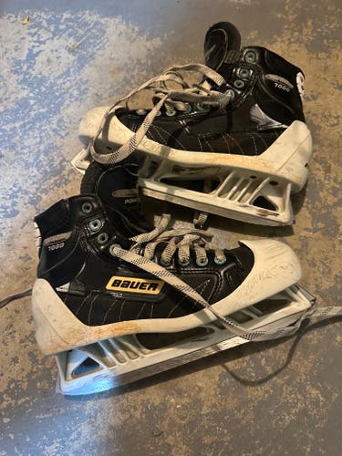 Senior Used Bauer Supreme 7000 Hockey Goalie Skates Regular Width Size 7