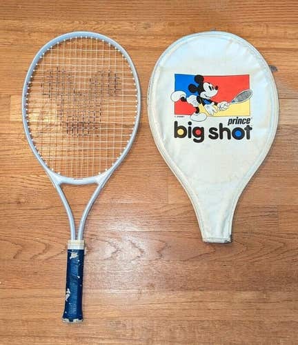 Vintage Disney Prince Tennis Racquet Micky and Goofy Big Shot Blue Red 80’s