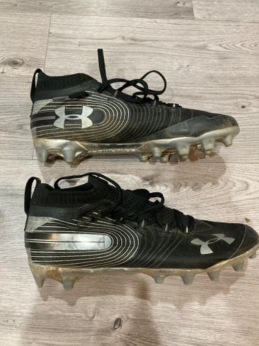 Black Adult Used Size 10 (Women's 11) Under Armour Spotlight