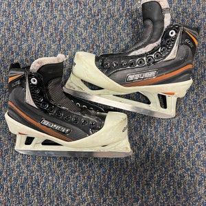 Used Senior Bauer Elite Hockey Goalie Skates EE (Extra Wide) 6.0