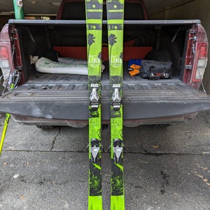 Used Men's 2015 Line 177 cm All Mountain Mastermind Skis With Bindings Max Din 10