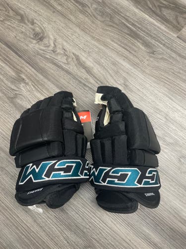 14” Pro Stock CCM San Jose Sharks Gloves