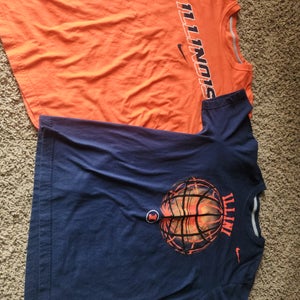 Two Nike Regular Fit Fighting Illinois orange/blue T-Shirts