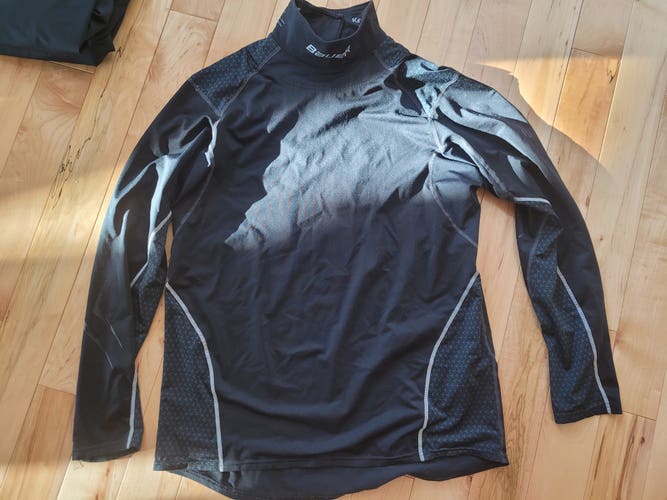 Bauer Kevlar shirt long sleeve neck guard - 1 shirt Senior LARGE