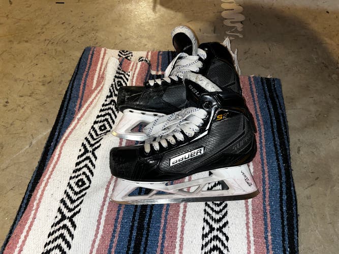 Senior Used Bauer Supreme S27 Hockey Goalie Skates Regular Width Size 6