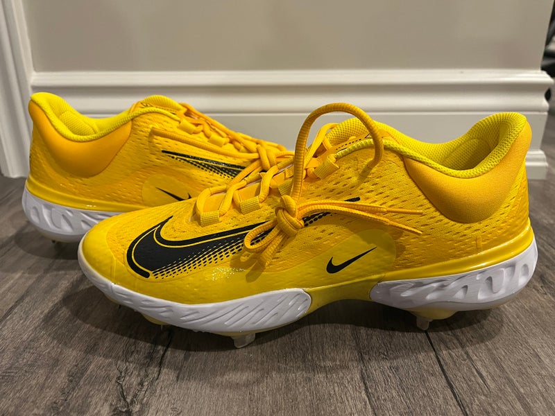 Nike Alpha Huarache Elite 4 Pro Baseball Cleats Size 11.5 Mexico WBC Yellow Rare