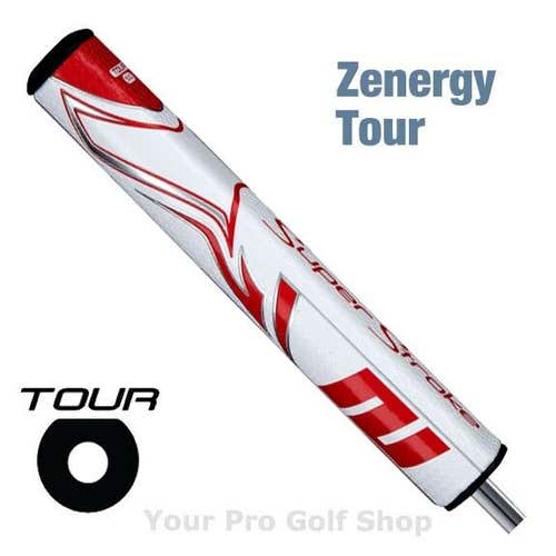 Super Stroke Zenergy Tour 5.0 White Red Putter Grip