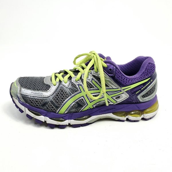 Asics Gel-Kayano 21 Womens Running Shoes Size  Sneakers Trainers Purple  Green | SidelineSwap
