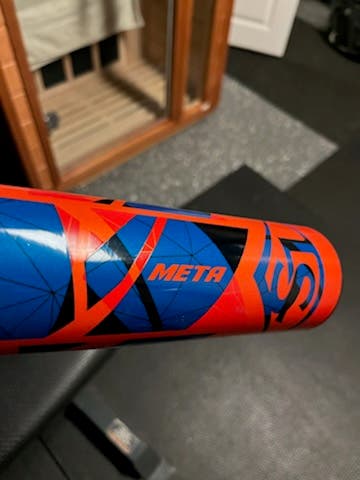 Used BBCOR Certified 2022 Louisville Slugger Composite Meta Bat (-3) 29 oz 32"